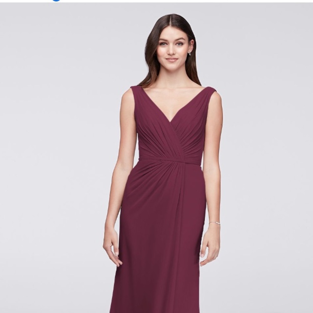 David’s Bridal Bridesmaid Formal Dress - Wine